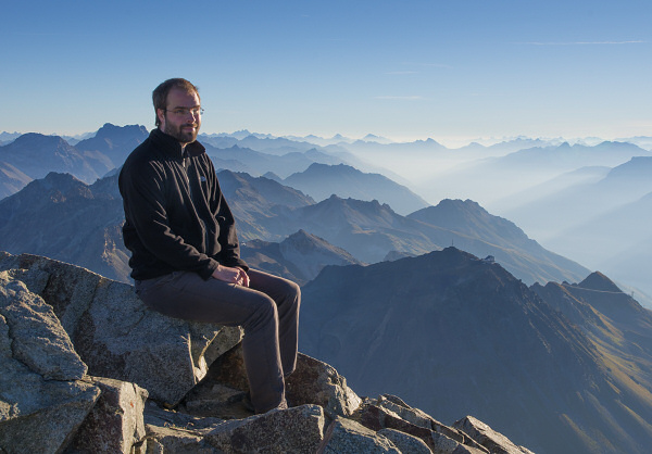 Selfie auf dem Piz Güglia