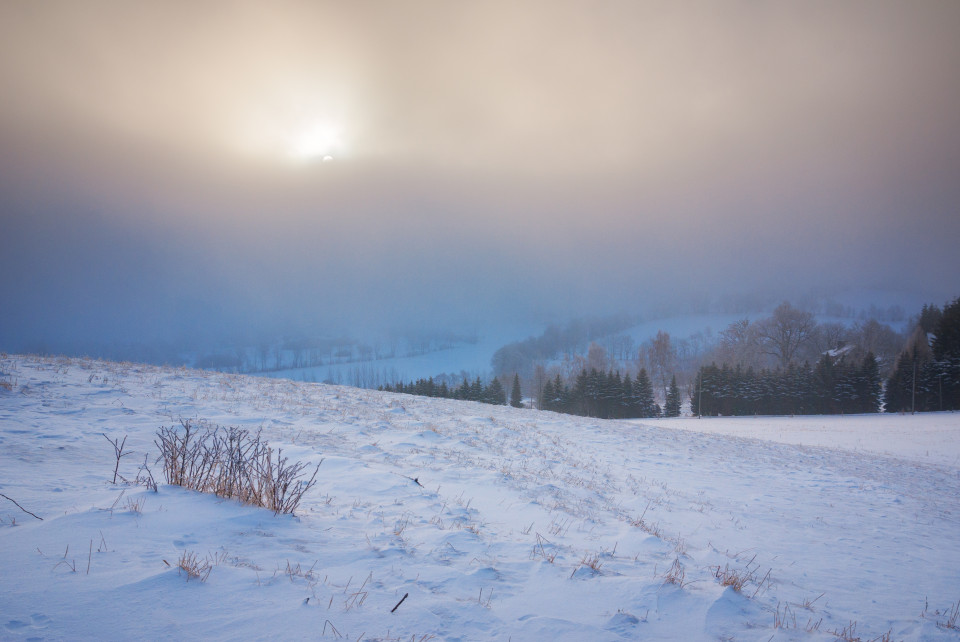 Winterlandschaft bei Hirschsprung