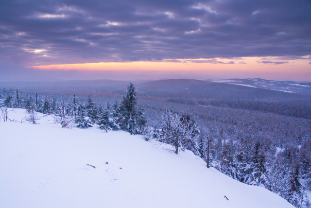 Winterabend auf dem Kahleberg