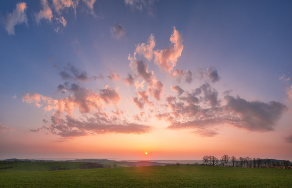 Sonnenaufgang bei Possendorf