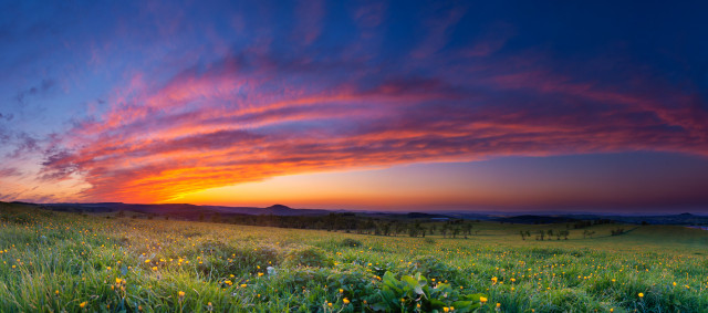 Sonnenuntergang auf der Traugotthöhe