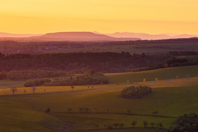 Kohlhaukuppe, Blick zum Hohen Schneeberg (Děčínský Sněžník)