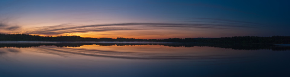 Vor Sonnenaufgang am Speicher Altenberg (Neuer Galgenteich)