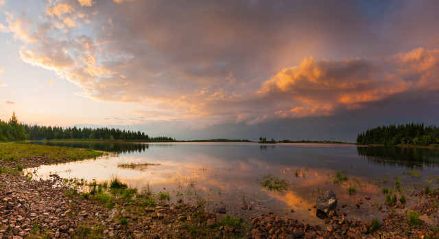 Abendstimmung am Großen Galgenteich