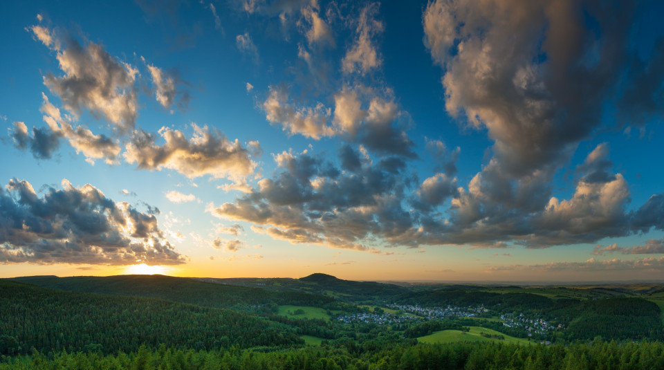 Sonnenuntergang auf der Kohlhaukuppe