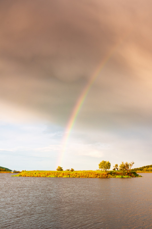 Regenbogen am Großen Galgenteich