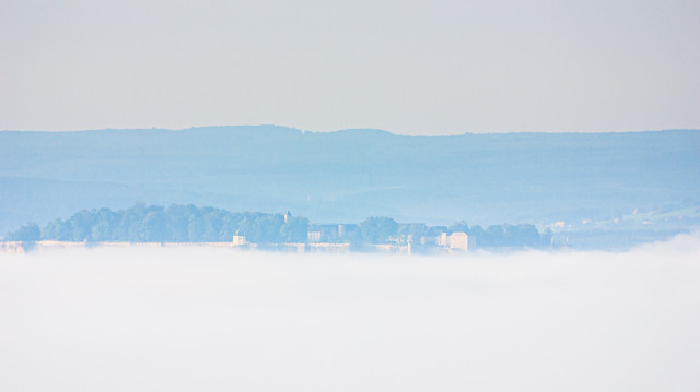 Blick vom Hohburkersdorfer Rundblick zur Festung Königstein