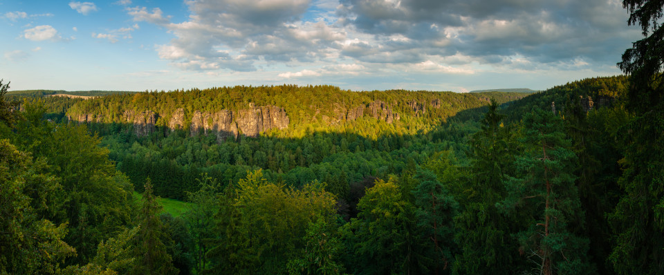 Aussicht vom Sachsenstein