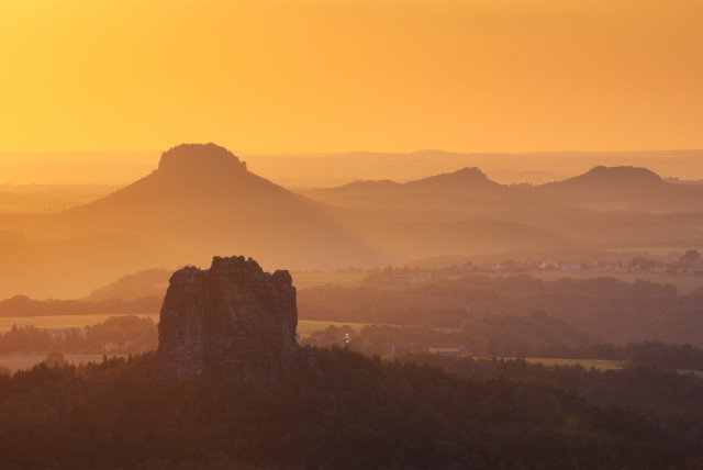 Abendstimmung auf dem Carolafelsen