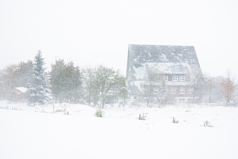 Früher Wintereinbruch, Zinnwald-Georgenfeld