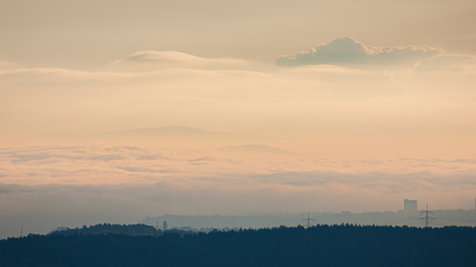 Fernsicht von Possendorf zum Riesengebirge