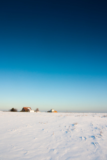 Erster Schnee bei Cínovec