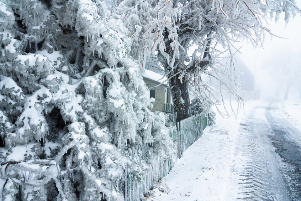 Zinnwald-Georgenfeld nach Eisregen