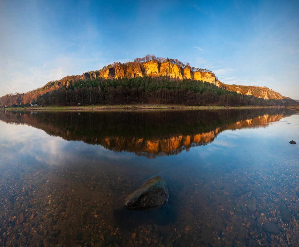 Elbe zwischen Wehlen und Rathen