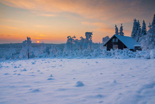 Sonnenaufgang bei Altenberg