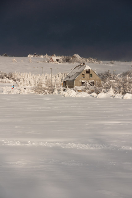 Winterlandschaft bei Cínovec