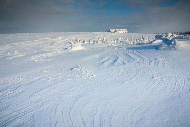 Winterlandschaft bei Cínovec