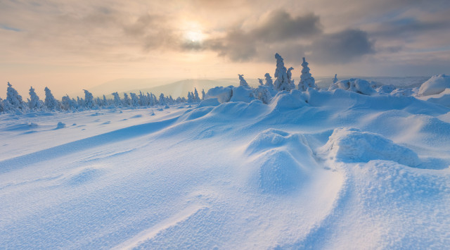 Winterlandschaft am Pramenáč