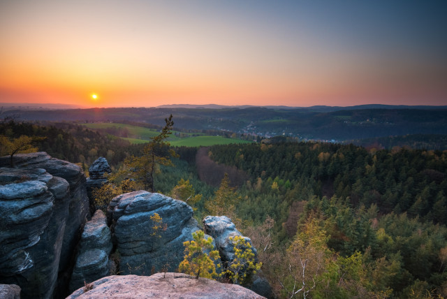 Großer Bärenstein, Sonnenuntergang