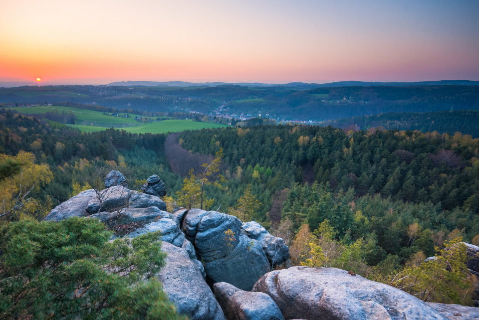 Großer Bärenstein, Sonnenuntergang