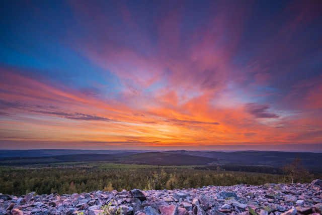 Abendstimmung auf dem Kahleberg