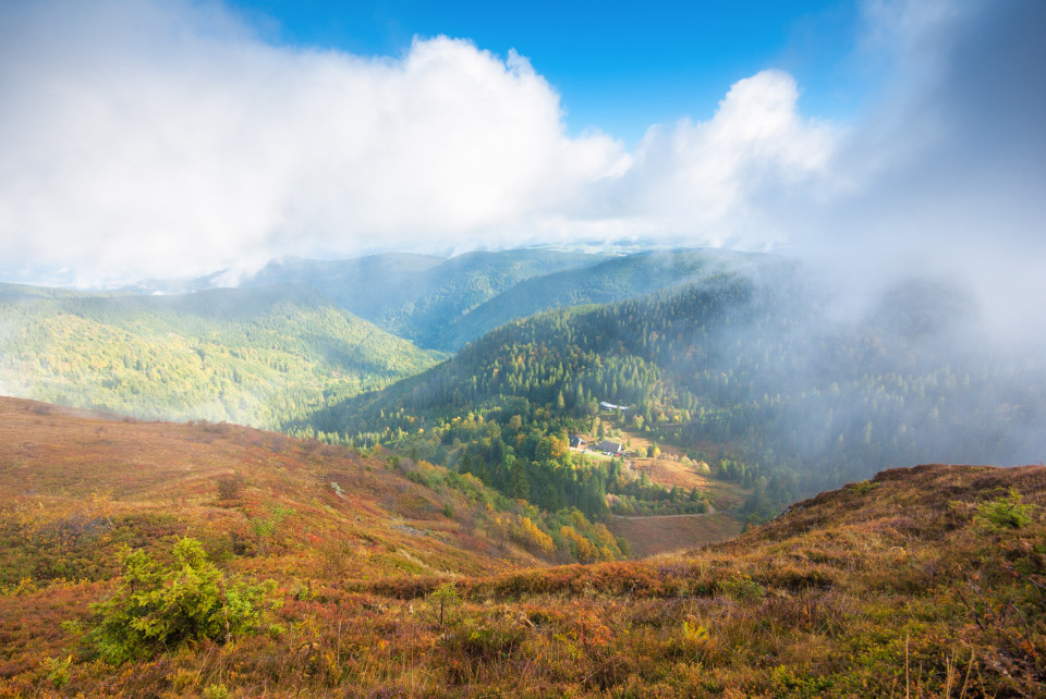 Feldberg in einer Wolkenlücke