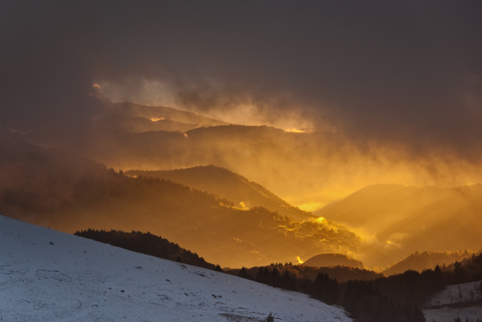 Erster Schnee am Schauinsland