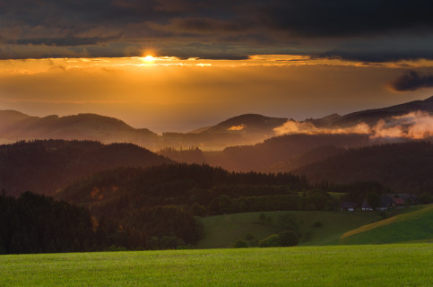 Sonnenuntergang am Hohlen Graben