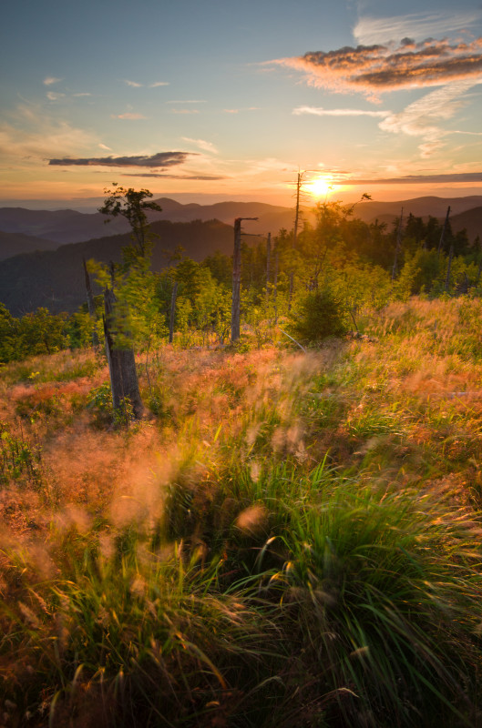Sonnenuntergang auf dem Blößling