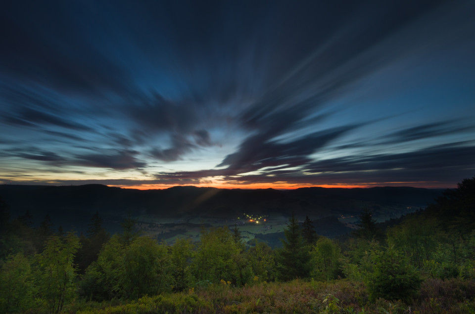 Morgendämmerung auf dem Blößling