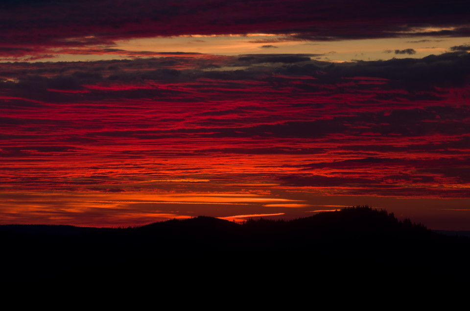 Sonnenaufgang auf dem Blößling