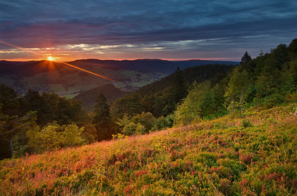 Sonnenaufgang auf dem Blößling