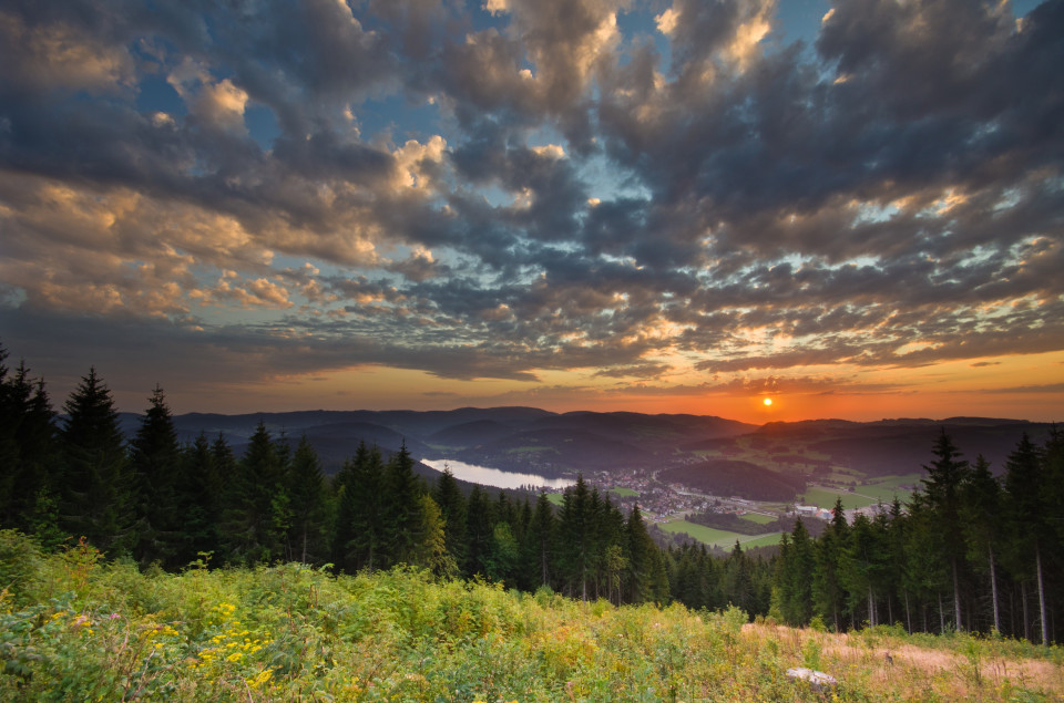 Sonnenuntergang auf dem Hochfirst