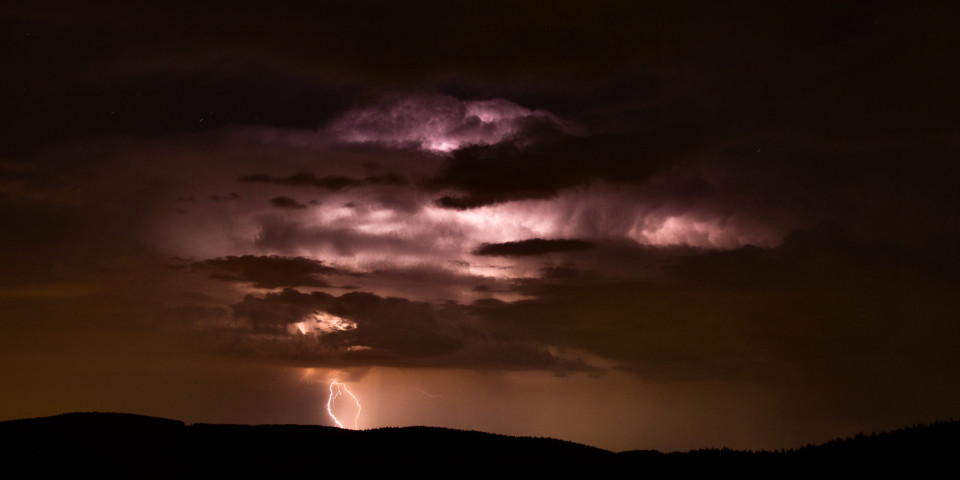 Nachtgewitter über dem Hochschwarzwald