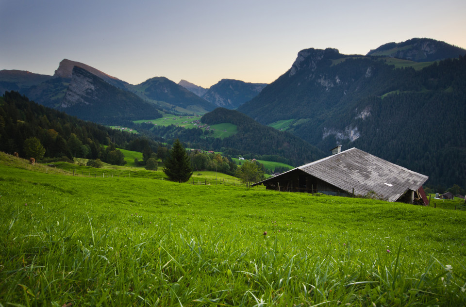 Talblick oberhalb Horboden