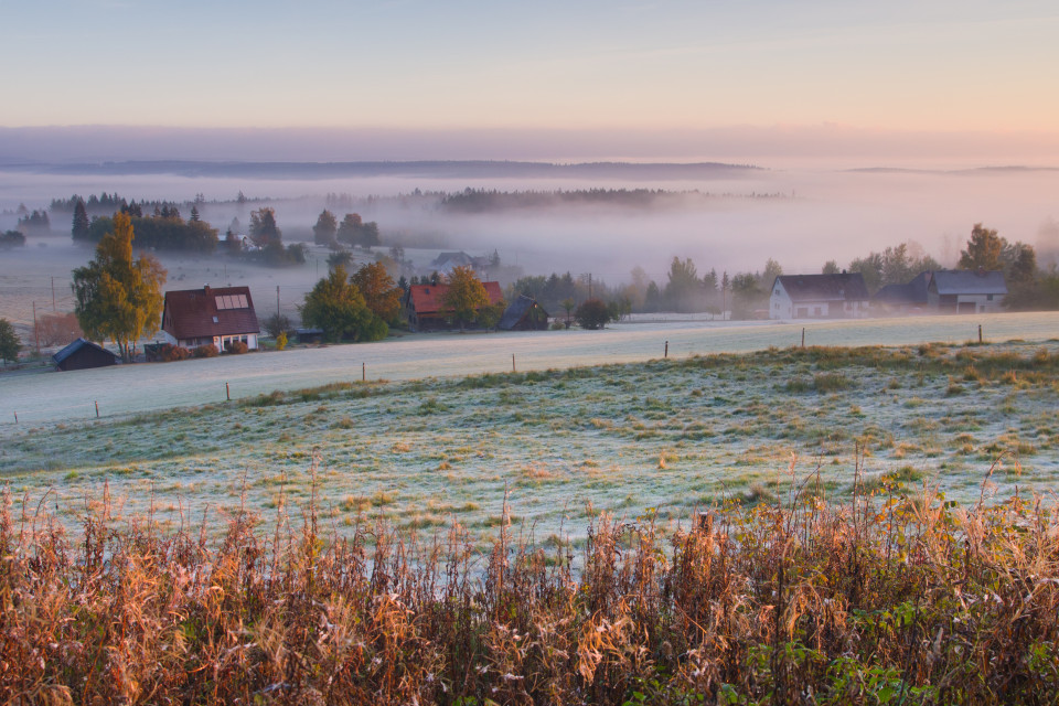 Herbstmorgen bei Lenzkirch-Grünwald