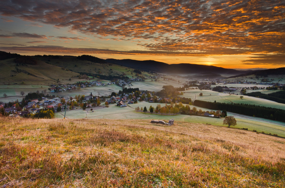 Sonnenaufgang über dem Bernauer Hochtal