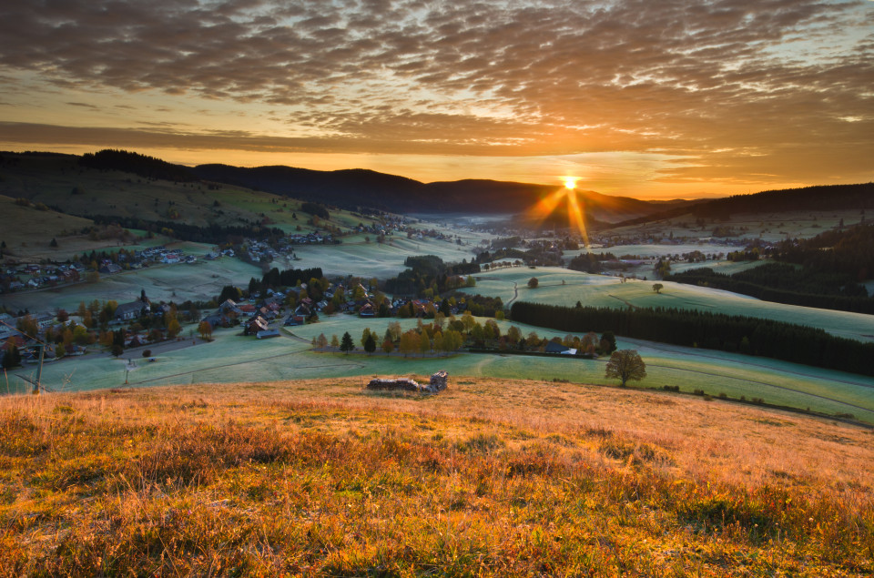 Sonnenaufgang über dem Bernauer Hochtal