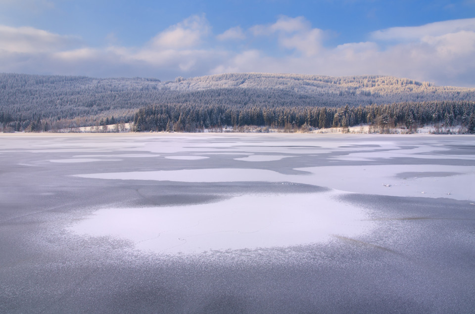 Zugefrorener Schluchsee