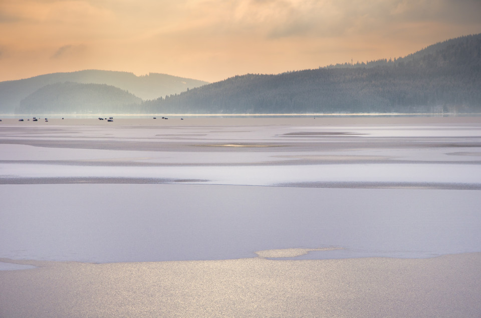 Zugefrorener Schluchsee