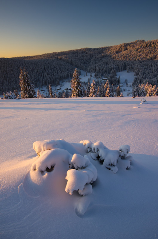 Morgens auf dem Drehkopf bei -18°C