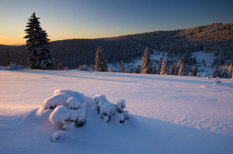 Morgens auf dem Drehkopf bei -18°C