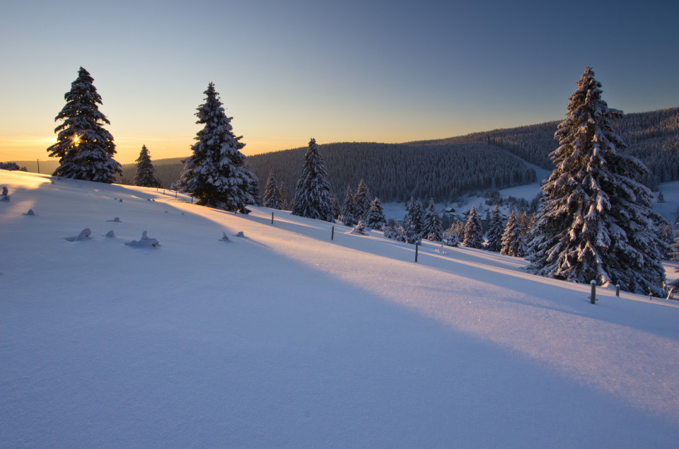 Morgens auf dem Drehkopf bei -18°C