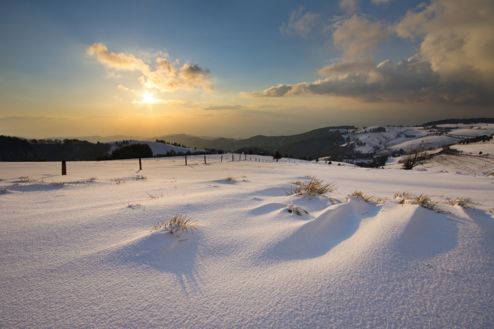 Spätwinterliches Rückseitenwetter am Schauinsland