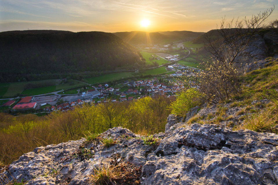 Aussicht vom Tierstein über das Filstal