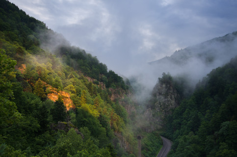 Lichteinfall im Höllental