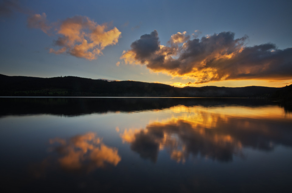 Schluchsee bei Sonnenuntergang