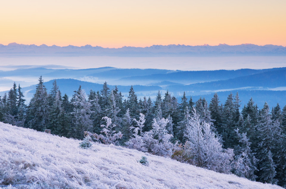 Kalter Herbstmorgen auf dem Herzogenhorn