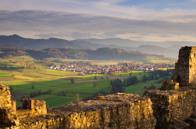 Blick von der Hochburg über Sexau