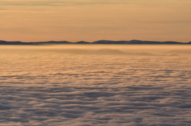 Blick vom Kandel bei Inversionswetterlage